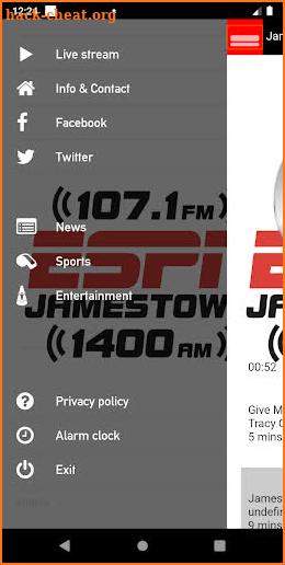 Jamestown 107.1 screenshot