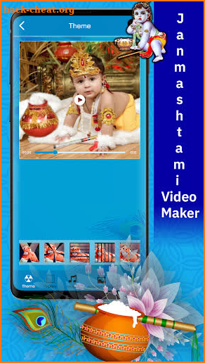 Janmashtami video Maker : Krishna Status 2020 screenshot