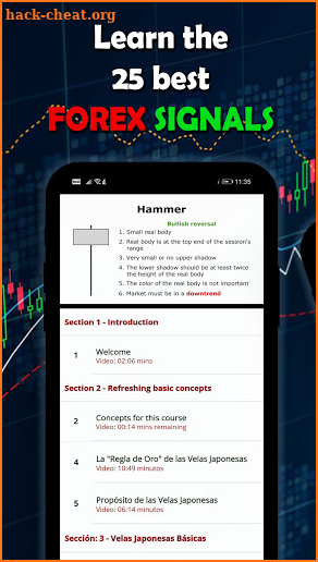 Japanese Candles Course - Forex Signals screenshot