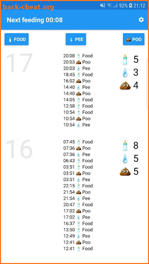 Jason - Baby feeding tracker screenshot