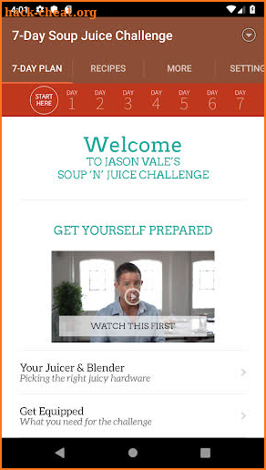 Jason Vale’s Soup ‘n’ Juice Me screenshot