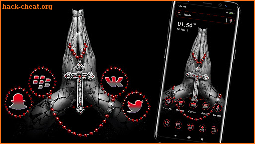 Jesus Cross Launcher Theme screenshot