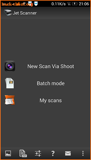 Jet Scanner.  Scan to PDF screenshot