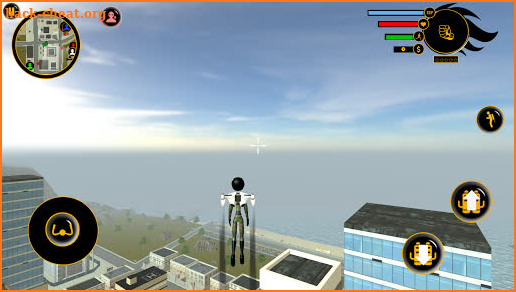 Jetpack army Stickman Rope Hero Sim screenshot