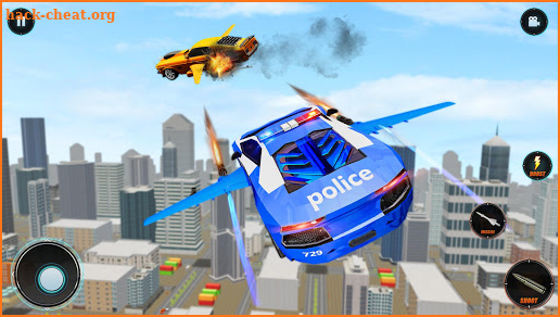 Jetpack Police Flying Car City Survival screenshot