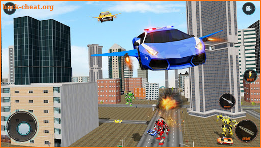 Jetpack Police Flying Car City Survival screenshot