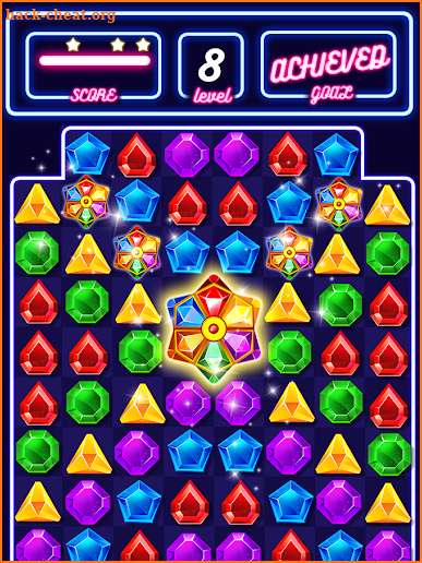 Jewel Glowing Neon Crush screenshot