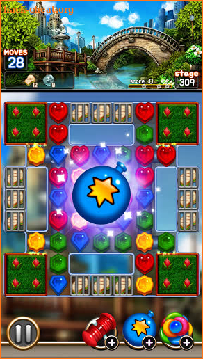 Jewel Royal Garden: Match 3 gem blast puzzle screenshot