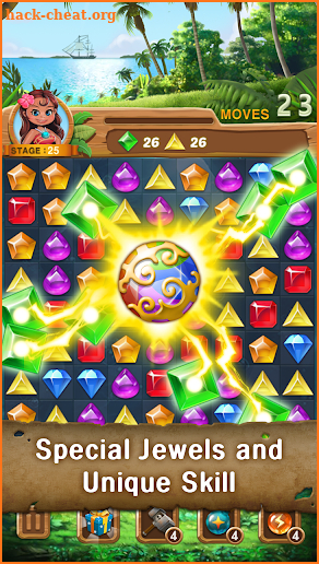 Jewels Island : Match-3 Puzzle screenshot