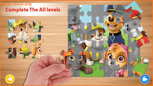 jigsaw Paw puzzle pupy Patrol game screenshot