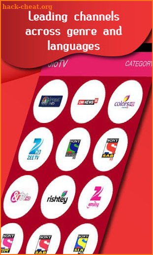 JIO Live TV - HD Channels Guide Free screenshot