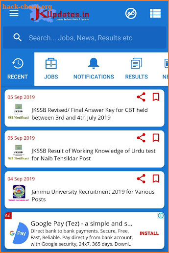 JKUpdates - Daily Jobs & Breaking News screenshot