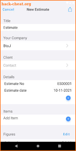 Job Estimate Maker, Invoice+ screenshot