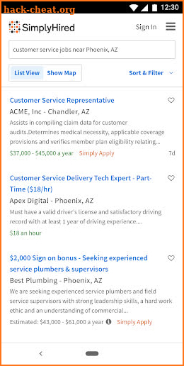 Job Search - Simply Hired screenshot