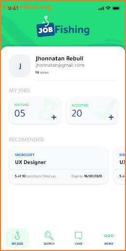 Jobfishing screenshot