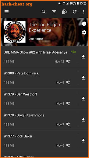 Joe Rogan PODCAST daily screenshot