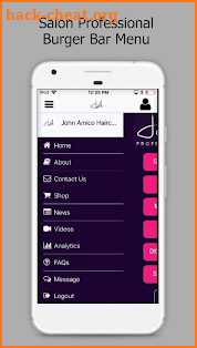 John Amico Haircare screenshot