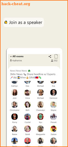 JoinSpeaker - : Drop-in audio chat screenshot