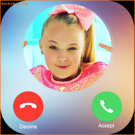 Jojo Siwa Fake call screenshot