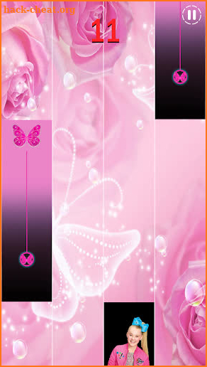 Jojo Siwa Magic Piano Tiles game screenshot