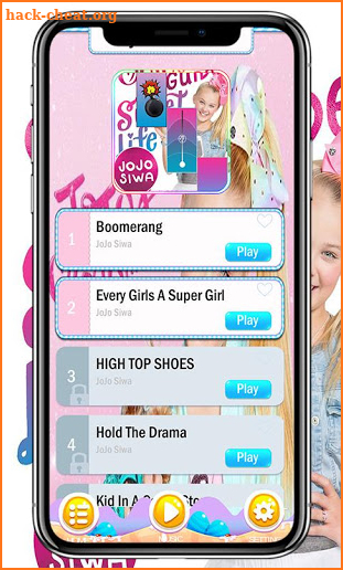 Jojo Siwa Piano Tiles Game screenshot