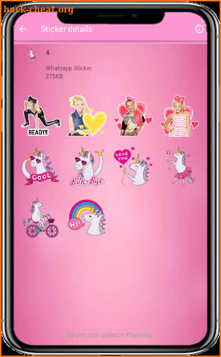 Jojo Siwa Stickers For WhatsApp - WAStickers 2019 screenshot