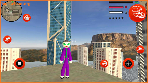 Joker Stickman Rope Hero Ganagster World screenshot