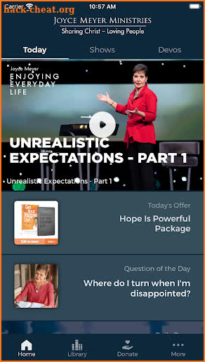 Joyce Meyer Ministries screenshot