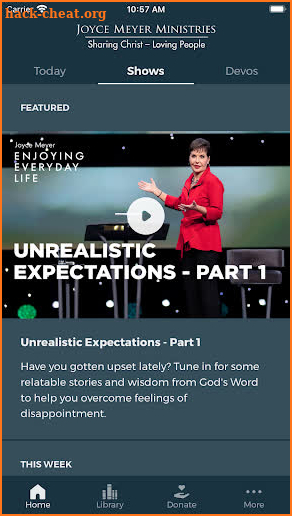 Joyce Meyer Ministries screenshot