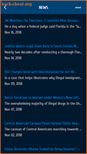 Judicial Watch screenshot