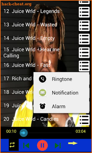 Juice Wrld best music album screenshot