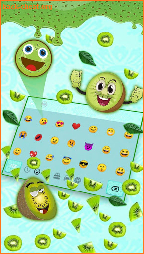 Juicy Kiwi Gravity Keyboard Theme🥝 screenshot