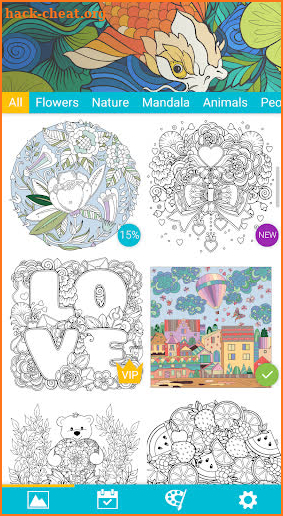 Juicy Paint: adult coloring book screenshot