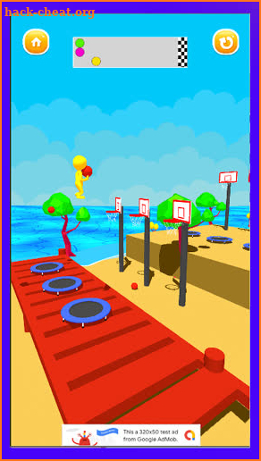 Jump Basket Dunk - Trampoline Jump screenshot