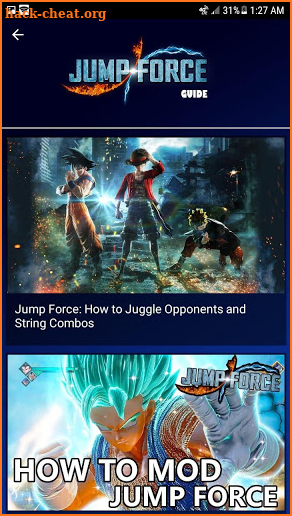 Jump Force Guide/Combos/Controls screenshot