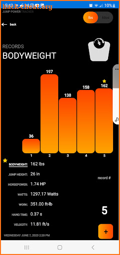 Jump Power Tracker screenshot
