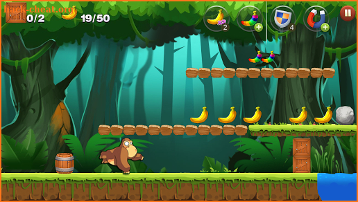 jungle 2 banana monkey running screenshot