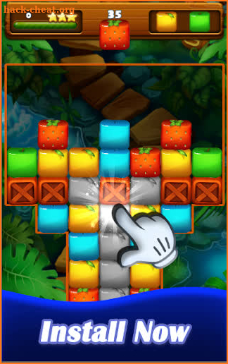 Jungle Puzzle - Cubes Pop Game screenshot