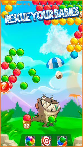 Jurassic Bubble Shooter - Rescue Of Dino Eggs screenshot