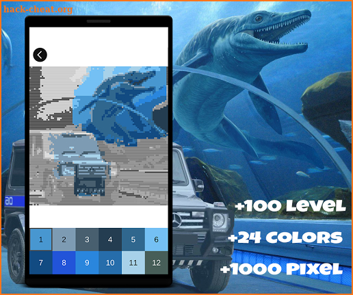 Jurassic Color By Number: Dinosaur Pixel Art screenshot