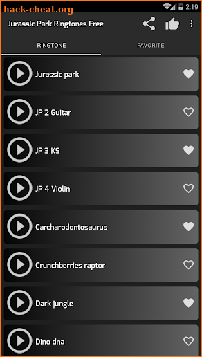 Jurassic park Ringtones Free screenshot