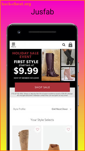 JusFab : Women's Shoes, Boot screenshot