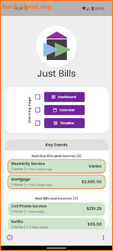 Just Bills screenshot