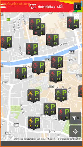 Just Eat dublinbikes screenshot