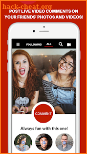 JUST GO LIVE - Video Comments on your Postings screenshot