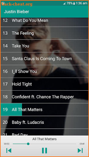 Justin Bieber Greatest Hits 2019-Music Offline screenshot