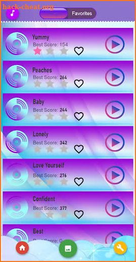 Justin bieber Piano Tiles screenshot