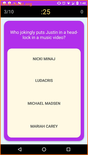 Justin Bieber Trivia - Triviabilities screenshot