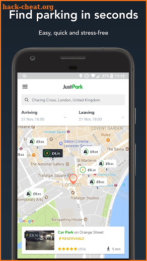 JustPark Parking screenshot