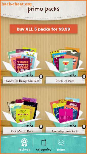 justWink Greeting Cards screenshot